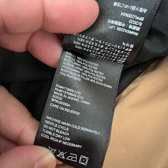 Orolay 092 Universe Fleece Down Puffer in Khaki Women Extra Small Jacket Zip Up - Picture 7 of 16